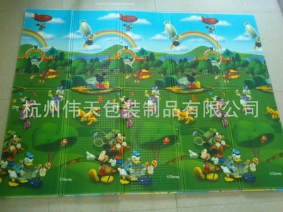 【廠家直銷 迪士尼 珍珠棉EPE折疊爬爬墊 野餐墊 防潮隔熱爬行墊】價格,廠家,圖片,墊子、沙灘席,杭州偉天包裝制品-